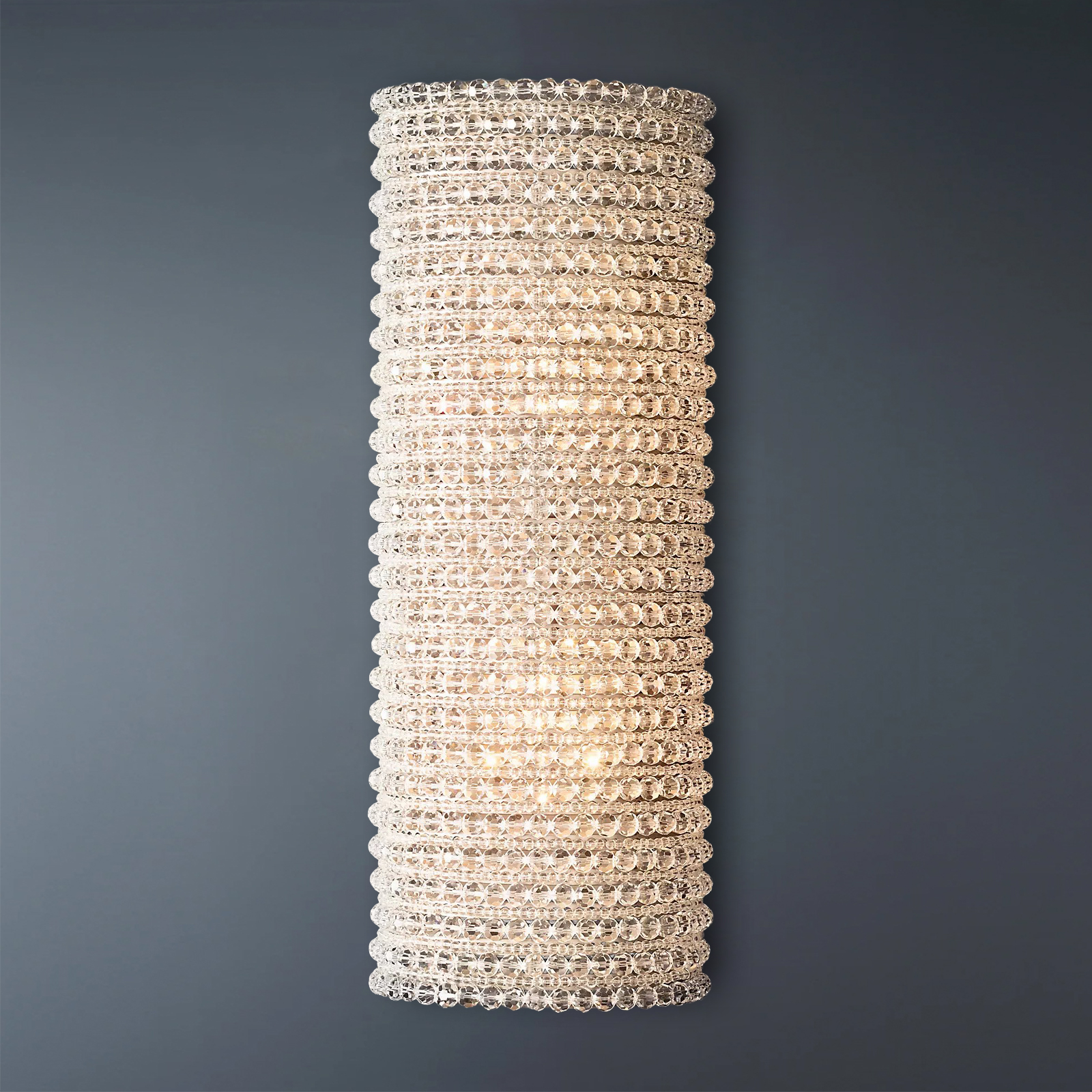 Halo Crystal Bead Wall Sconce 21"H-konalight