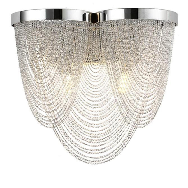 Tassel Aluminum Chain Wall Sconce-konalight