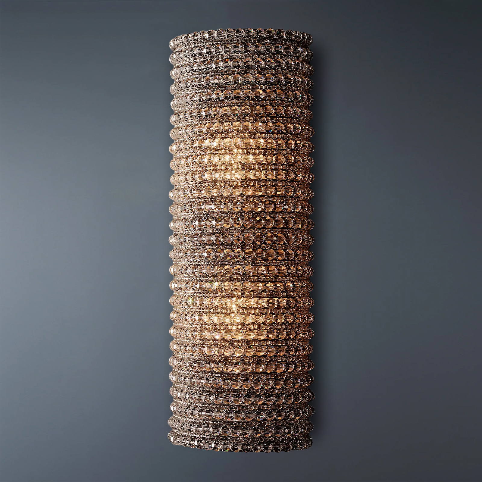 Halo Crystal Bead Wall Sconce 21"H-konalight