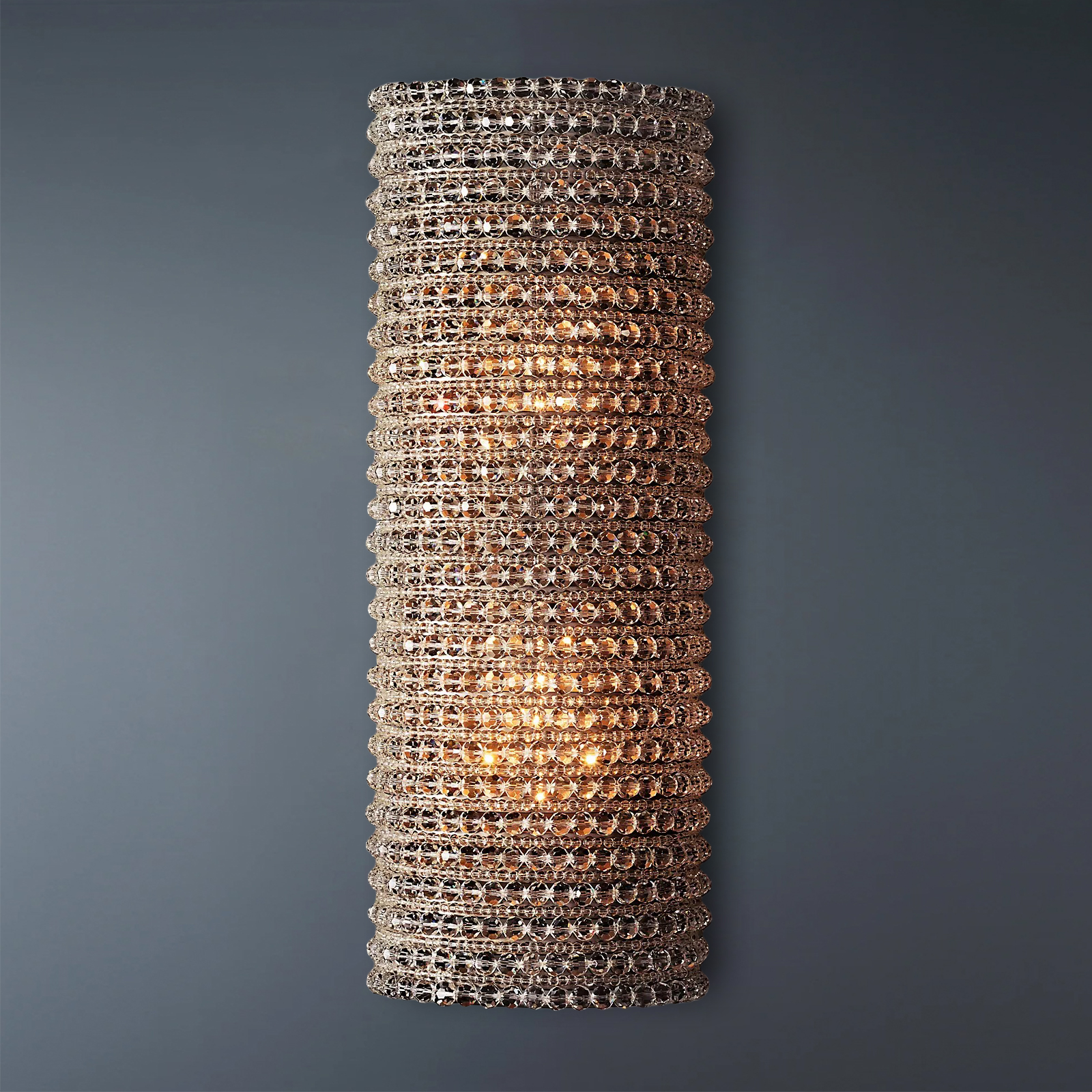 Halo Crystal Bead Wall Sconce 21"H-konalight