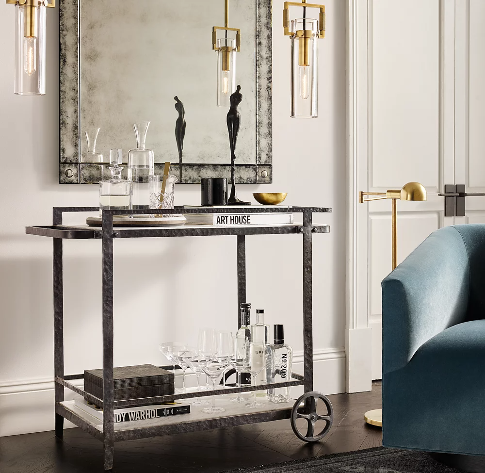 Machinist Glass Cylinder Shade Pendant Lamp-konalight