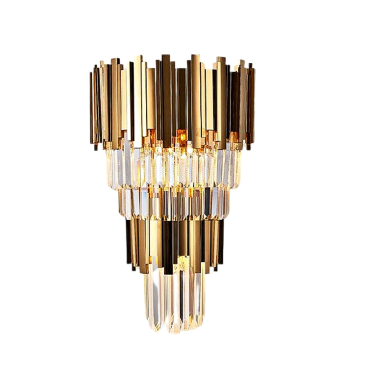 Eliana Brass Crystal Wall Sconce-konalight
