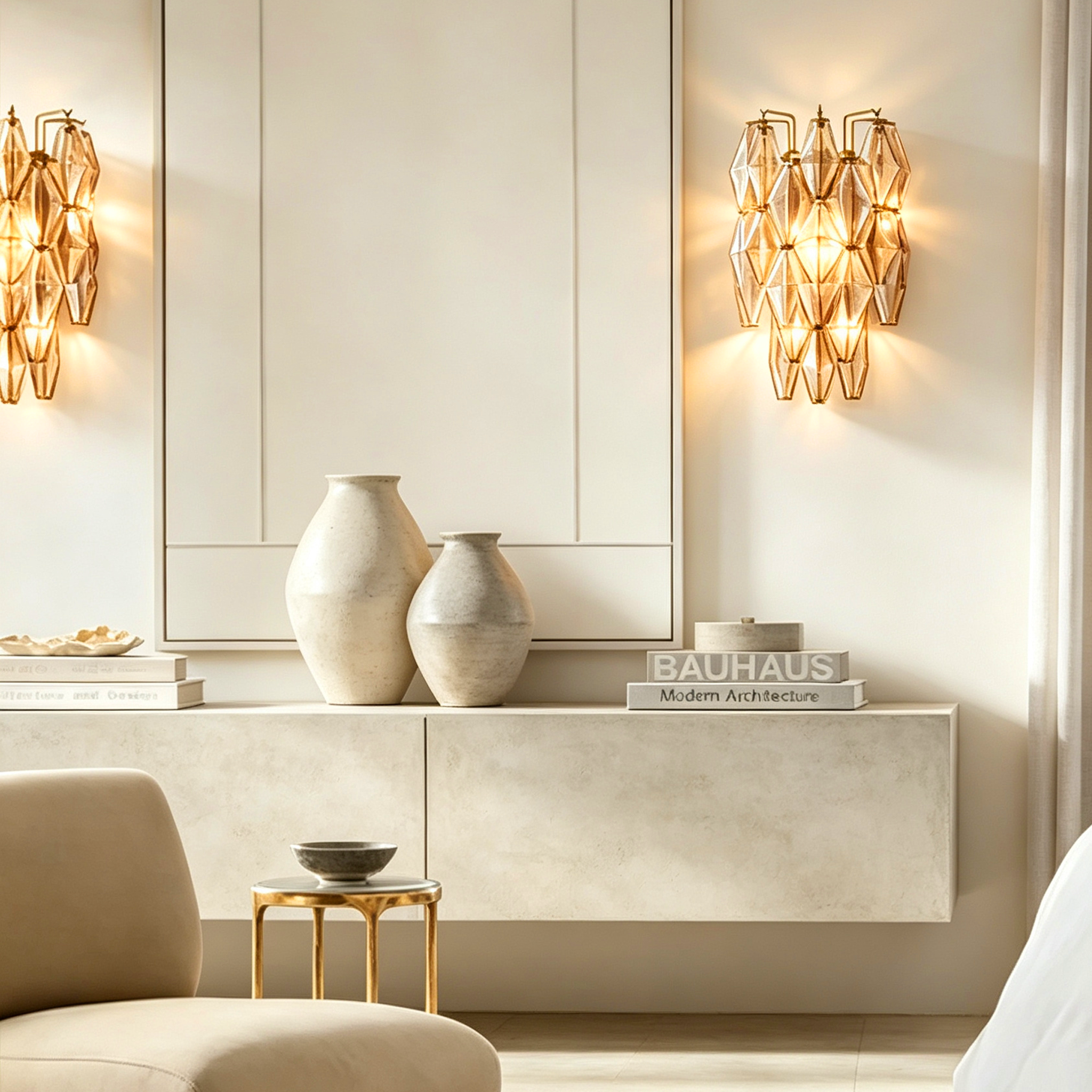Mia Clear Glass Wall Sconce For Dinning Room