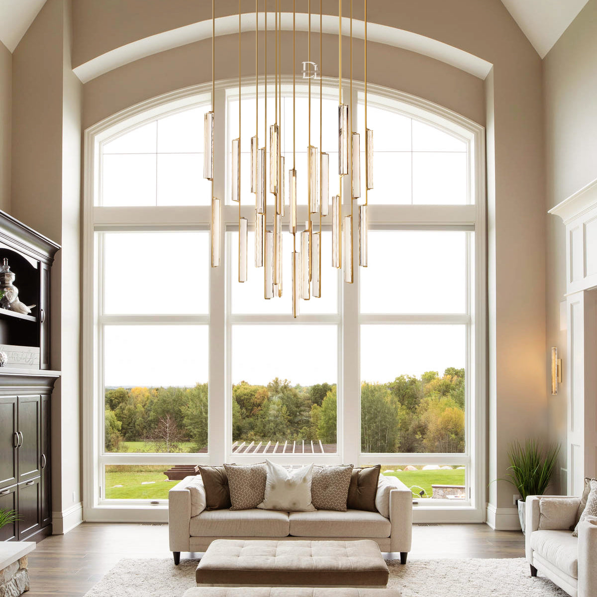 Audobon Crystal Round Chandelier 56"