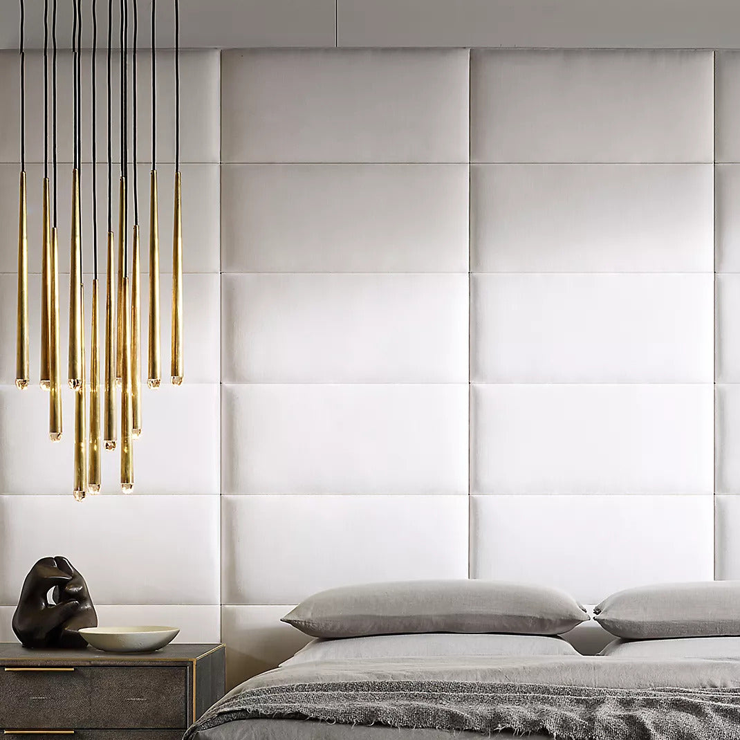 Aquinas Tapered Tubular Round Chandelier 48" For Kitchen Island Chandelier-konalight