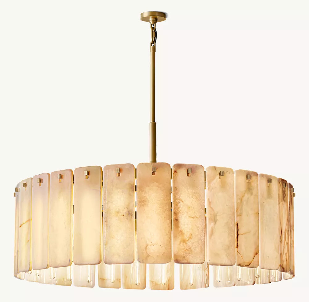Clementine Onyx Round Chandelier 48"