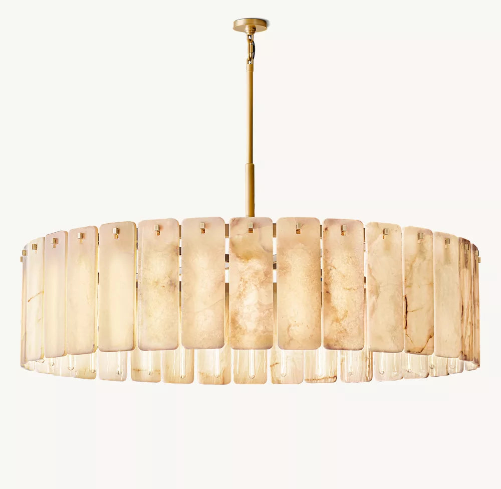 Clementine Onyx Round Chandelier 60"