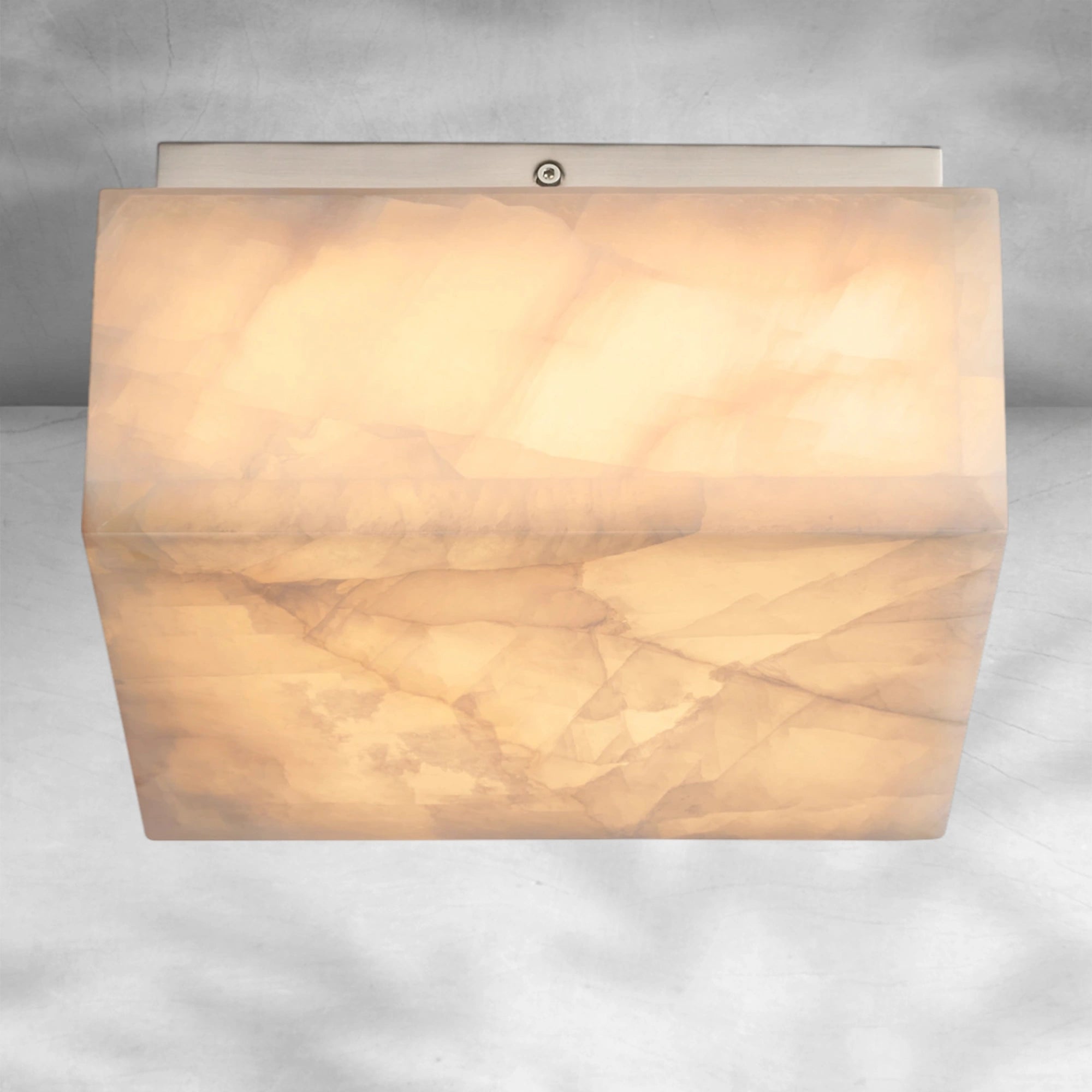 Rim Calcite Square Flushmount 6"10"14"