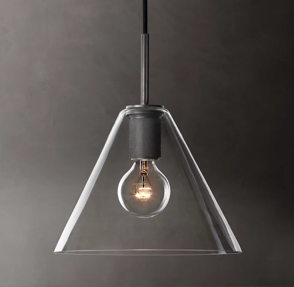 Utilitaire Shade Glass Pendant Light-konalight