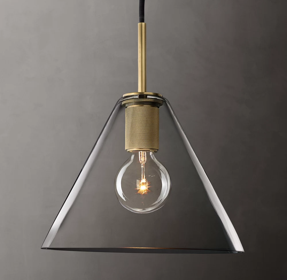 Utilitaire Shade Glass Pendant Light-konalight