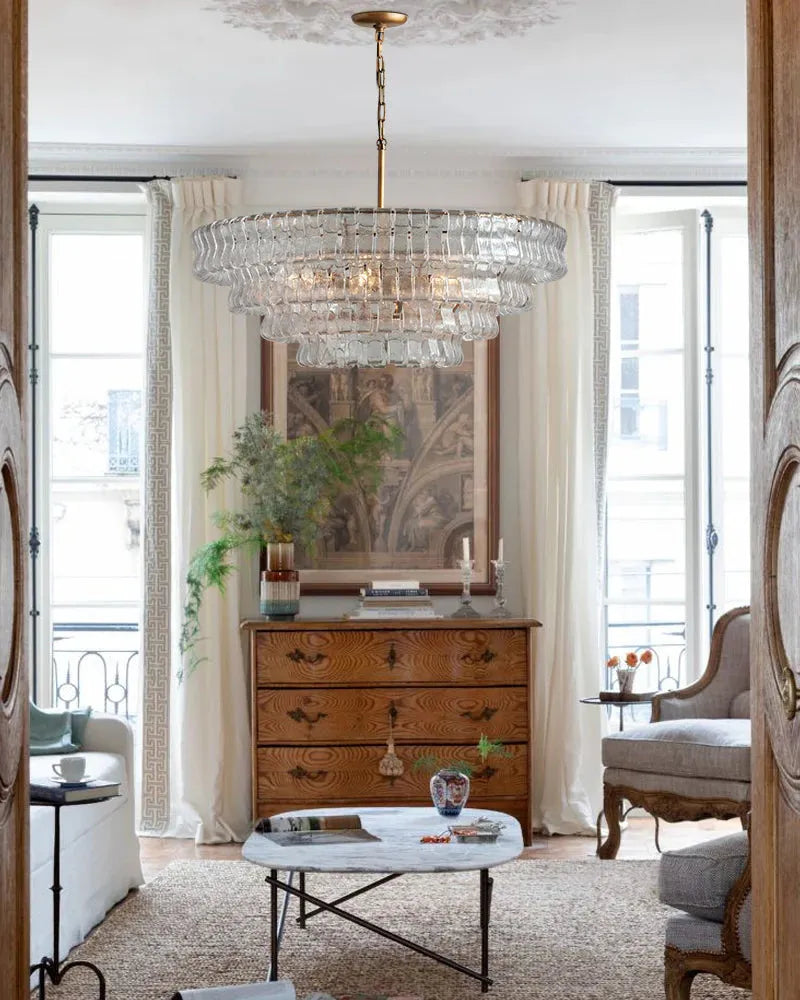 Ghiaccio Round Chandelier 24"36"48"60"