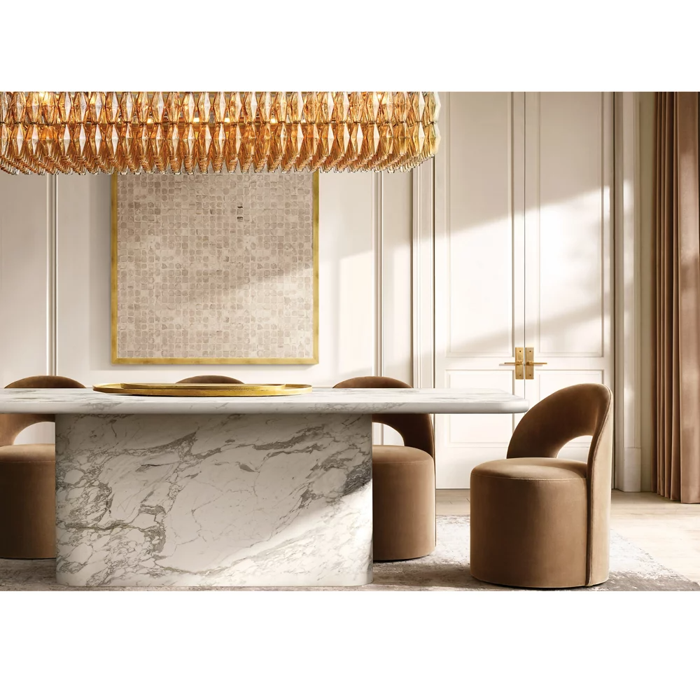 Mia Glass Rectangular Chandelier 74" For Dinning Room