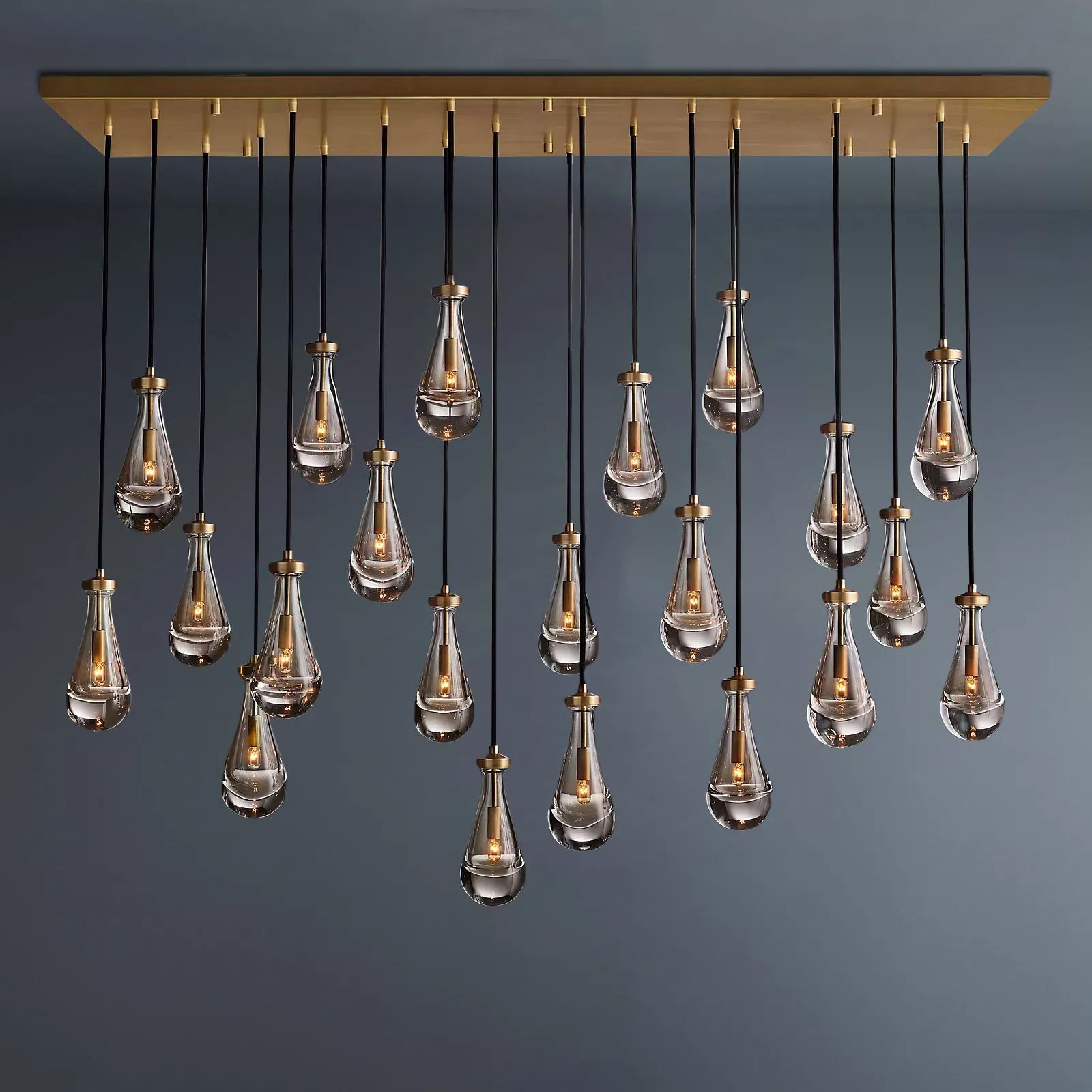 Raindrop Rectangular Chandelier 72"-konalight
