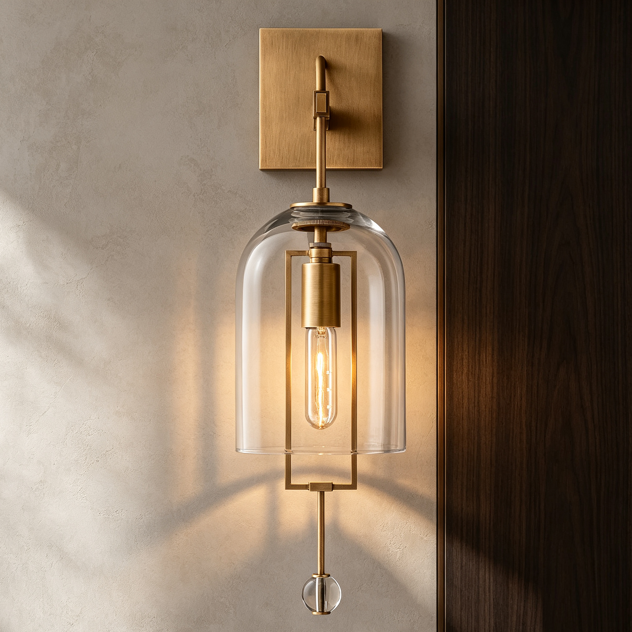 Fulcrum Glass Wall Sconce 24"