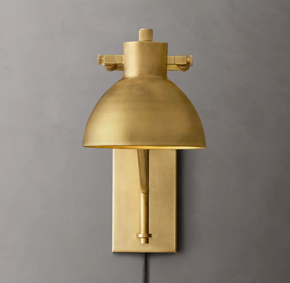 Machinist Swing-Arm Wall Sconce For Study Room-konalight