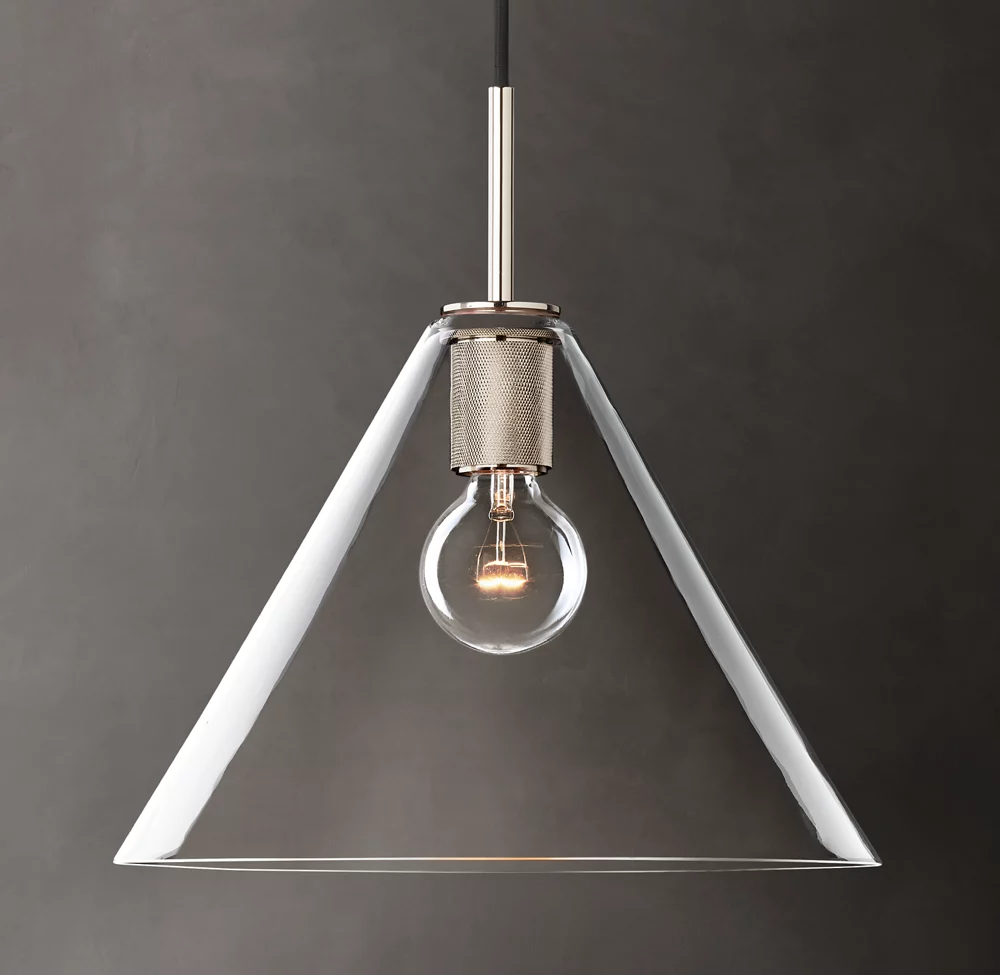 Utilitaire Shade Glass Pendant Light-konalight