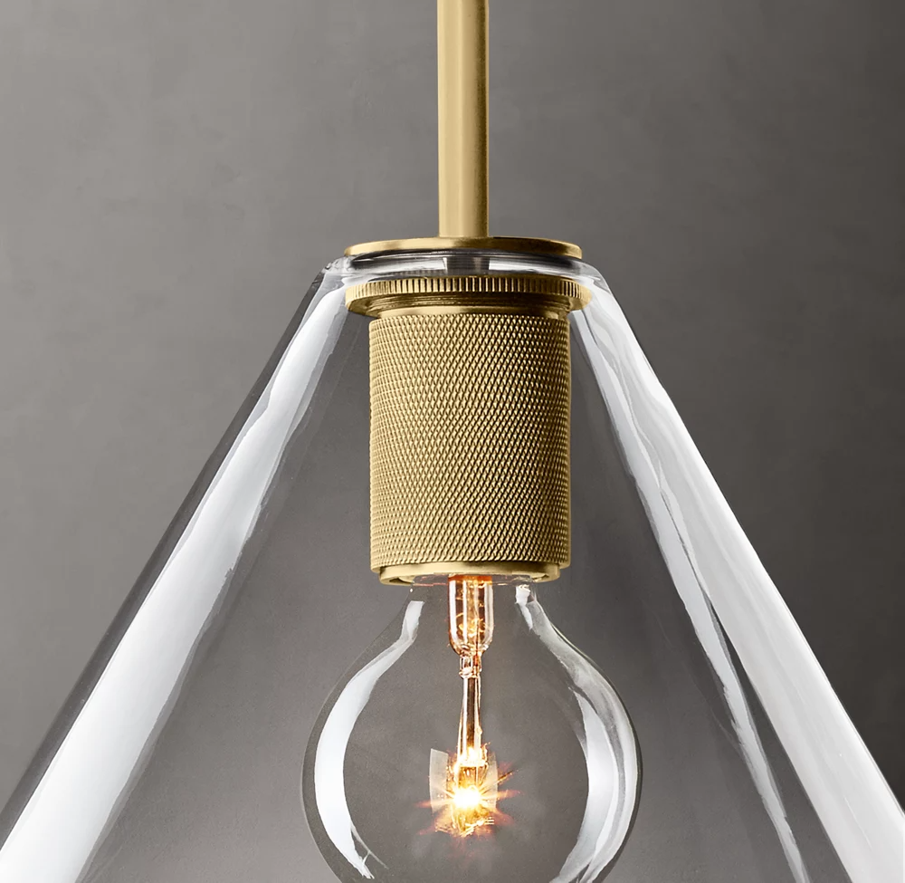 Utilitaire Shade Glass Pendant Light-konalight