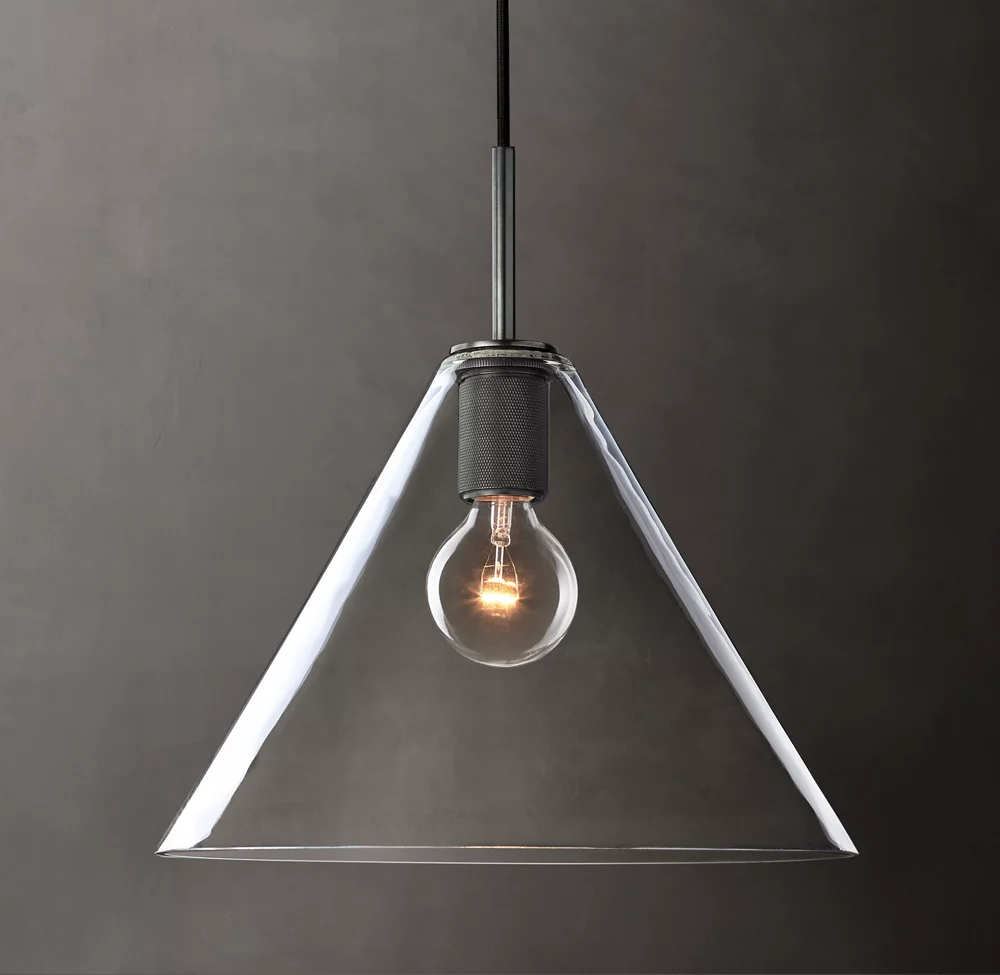 Utilitaire Shade Glass Pendant Light-konalight