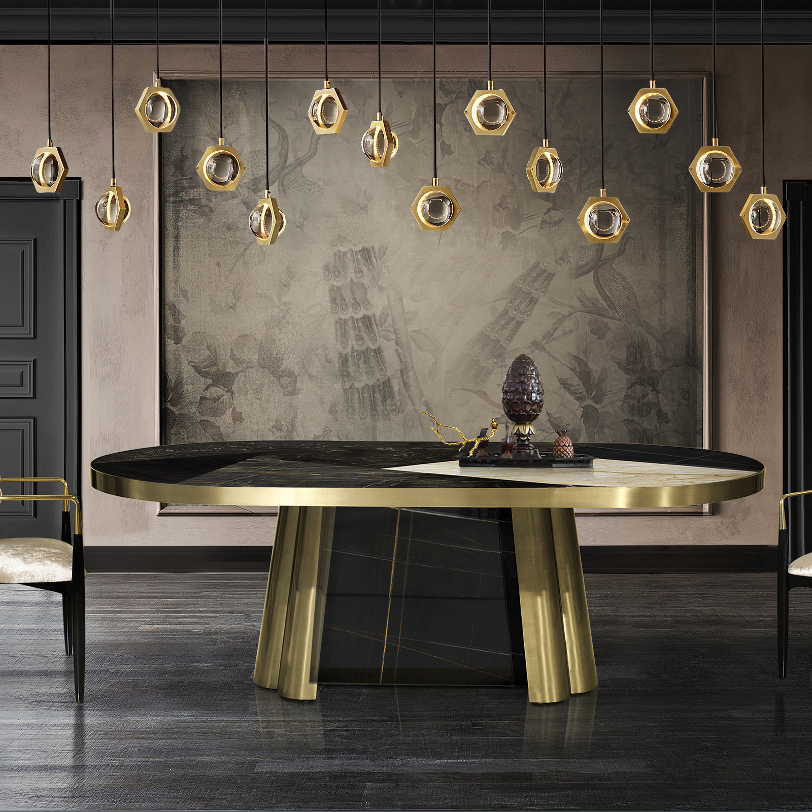 Eclatant Vintage Rectangular Linear Chandelier 72"-konalight