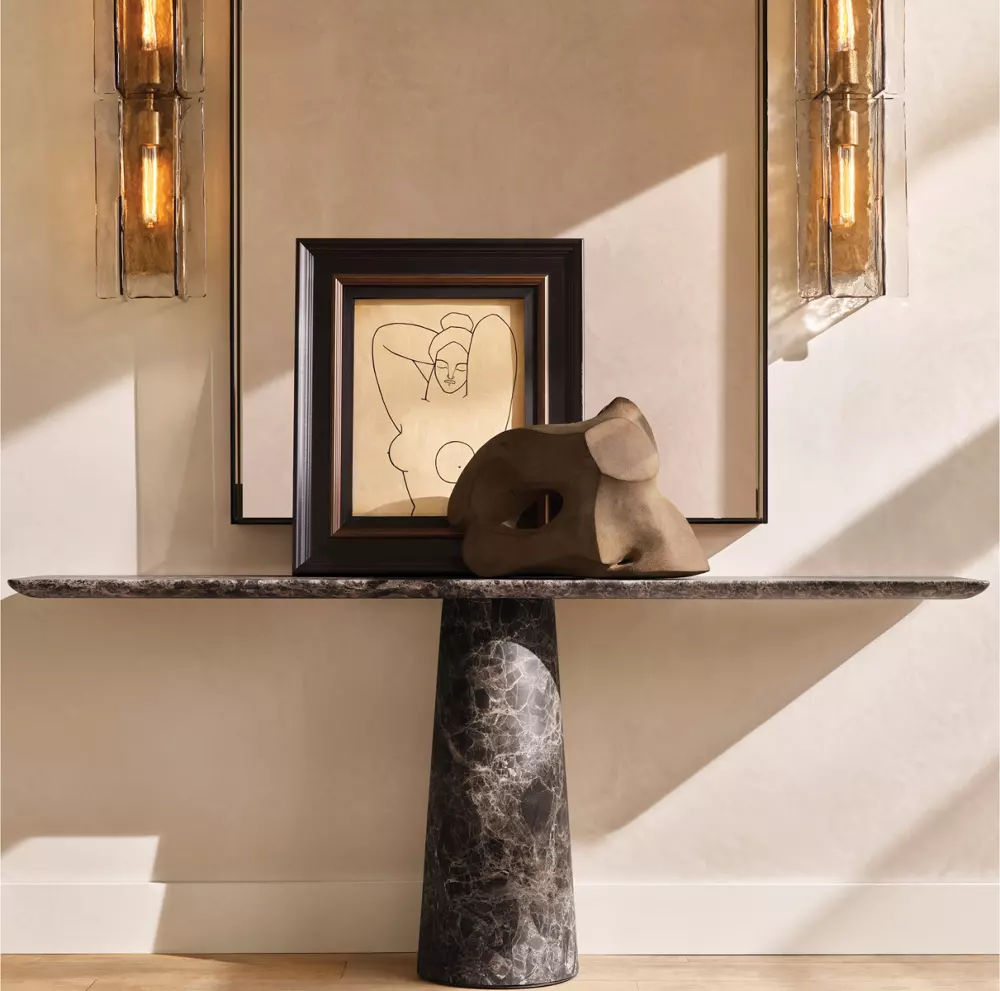 Lattice Smoke Glass Sconce 15" 30"