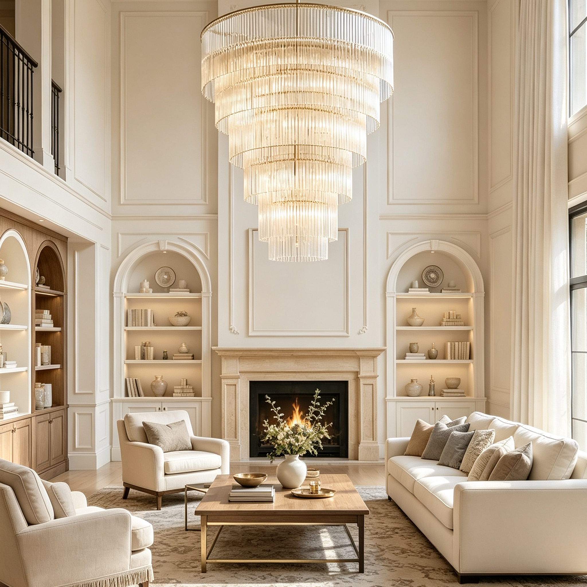 Amadeo K9 Glass 
 Grand Chandelier 36''