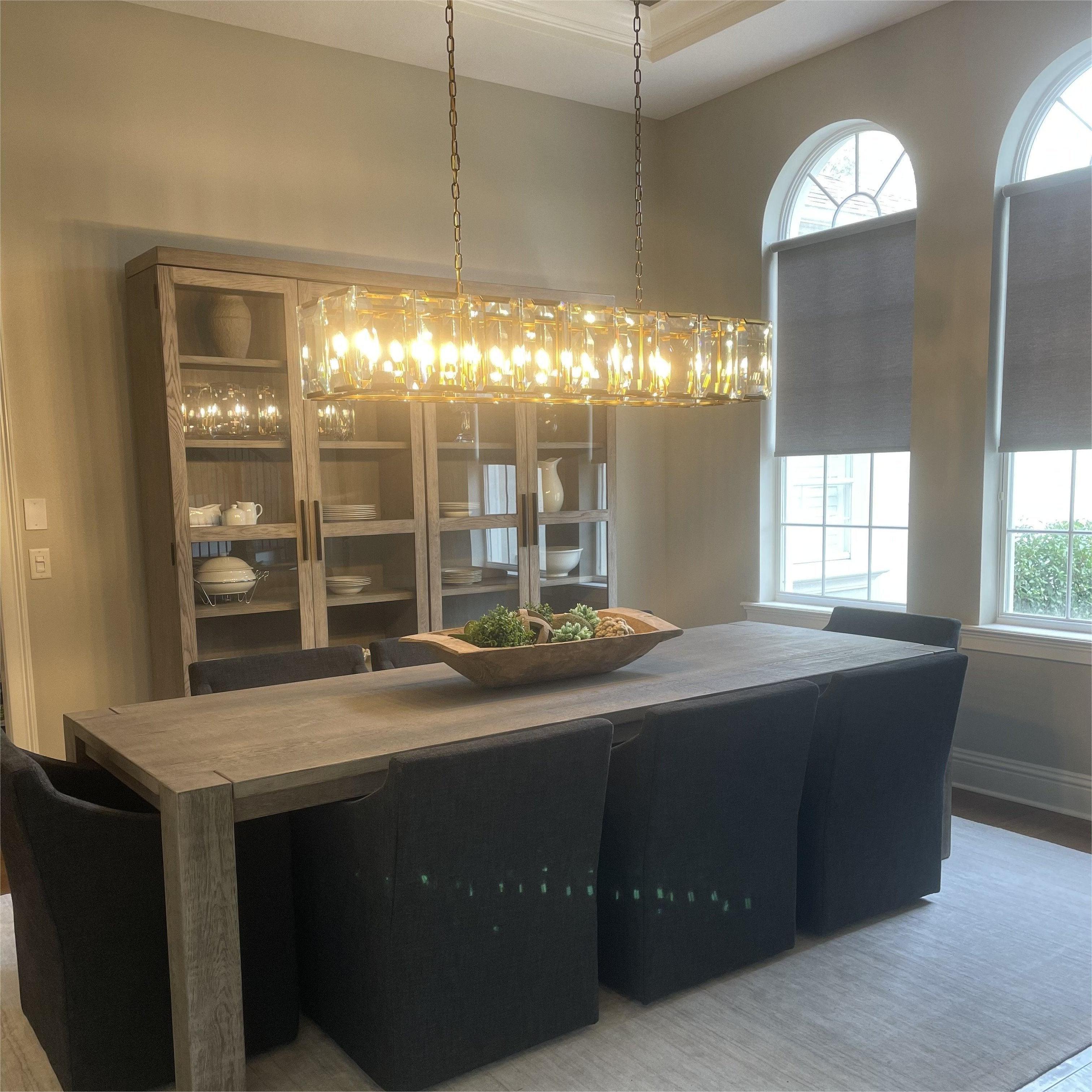 Harlow Crystal Rectangular Chandelier 42"-konalight