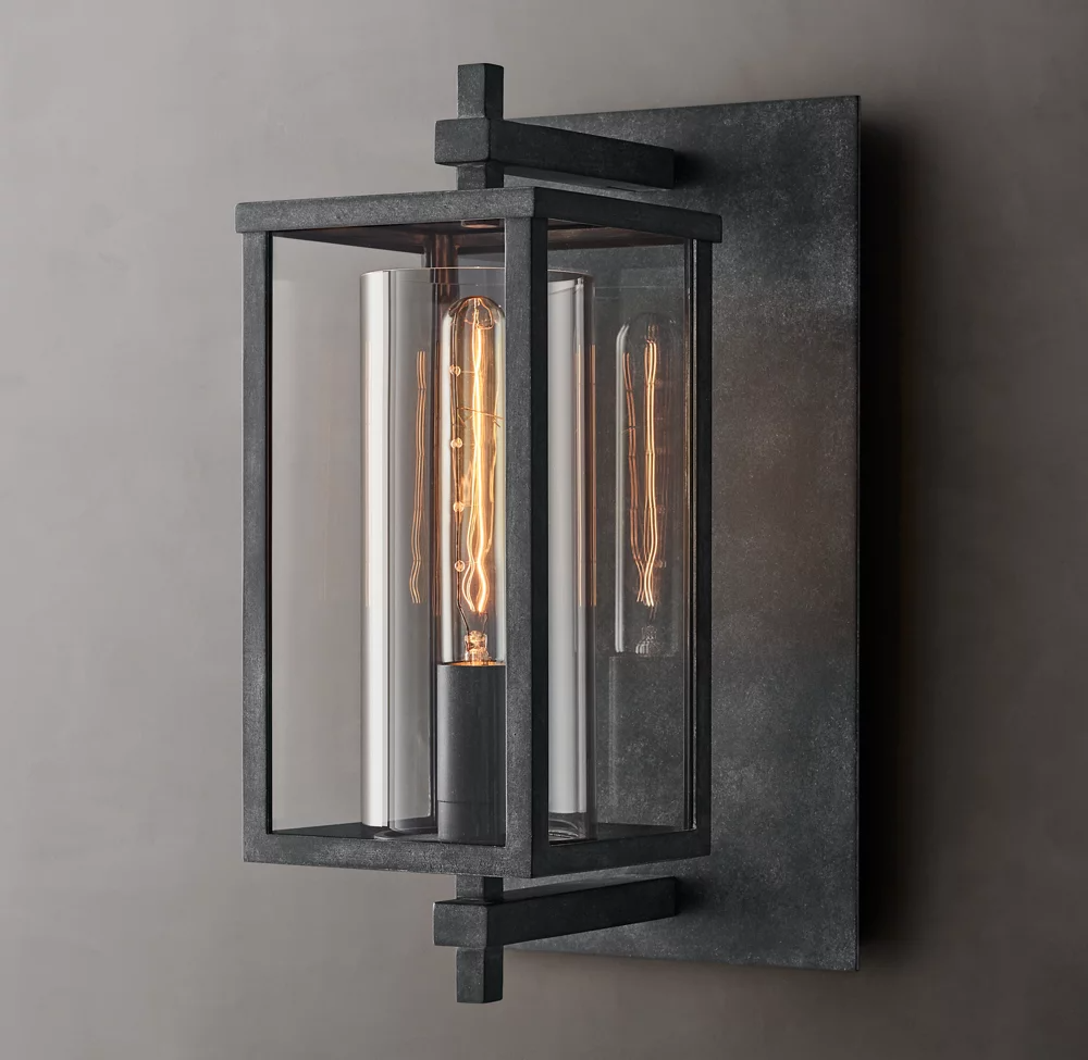 Devaux Square Shade Wall Sconce 16"H