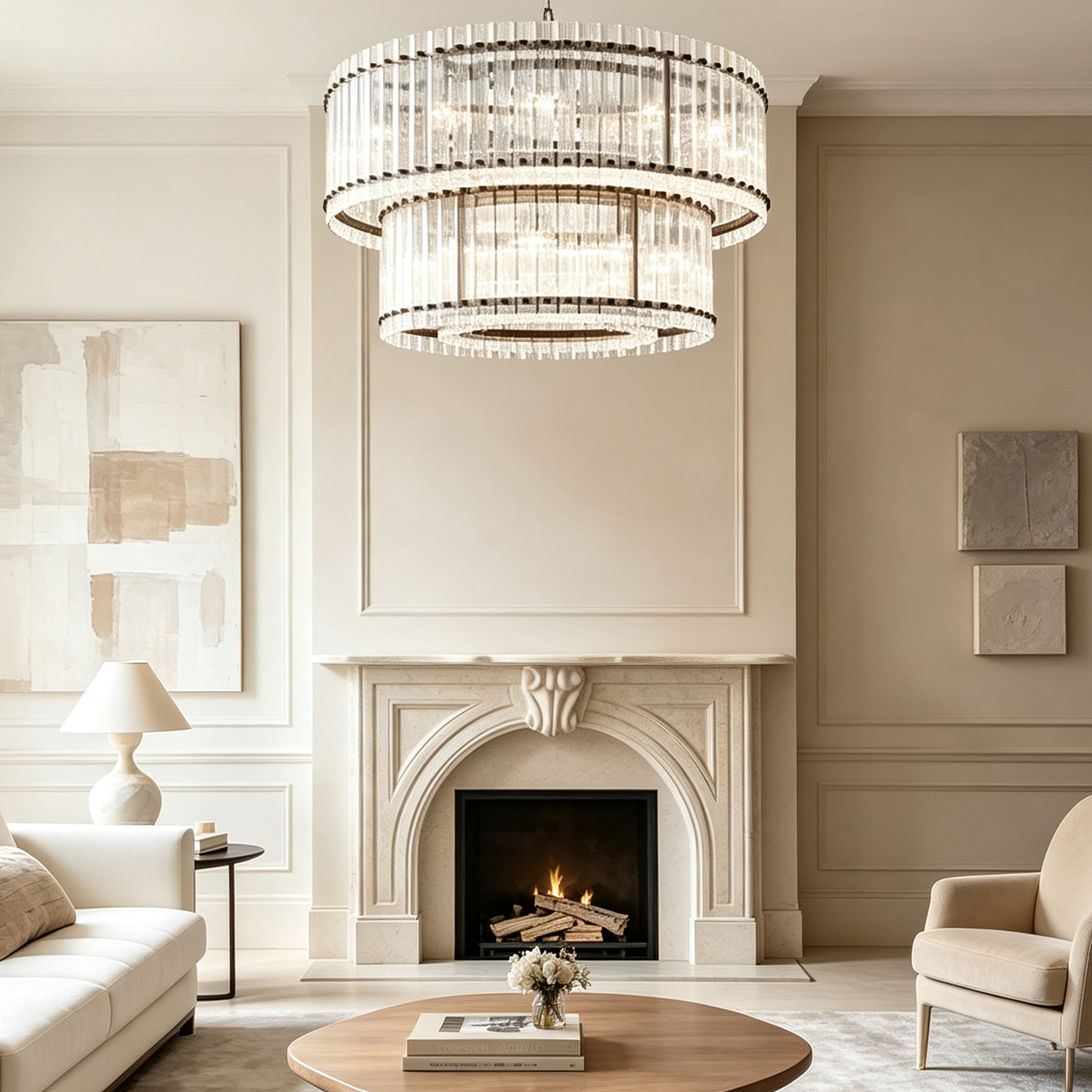 Modern San Marco Luxury  Round Chandelier 48"