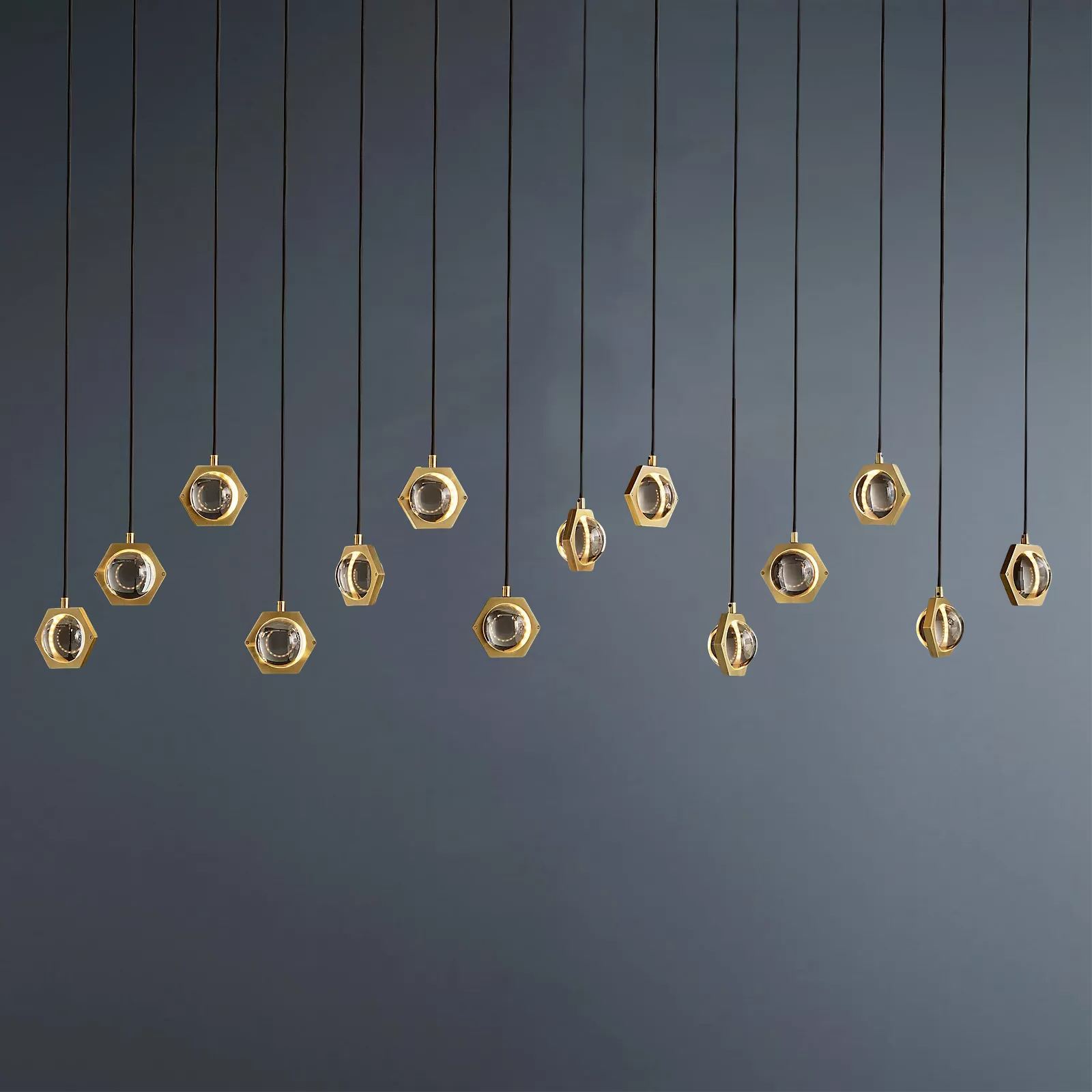 Eclatant Vintage Rectangular Linear Chandelier 72"-konalight