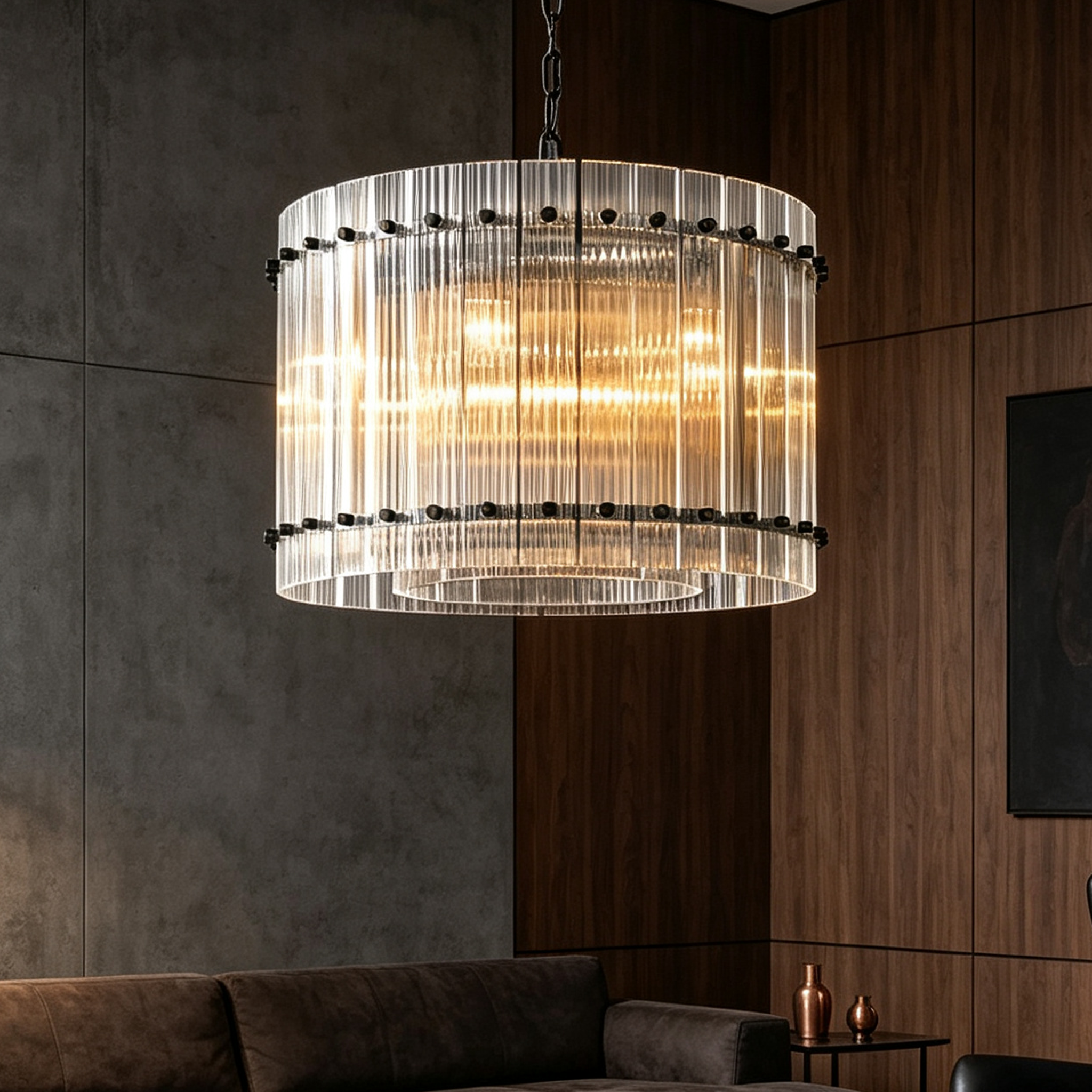 Modern San Marcol Cake Round Luxury Chandelier 22"