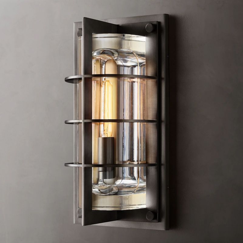 Vicomte Outdoor Modern Grand Wall Sconce-konalight