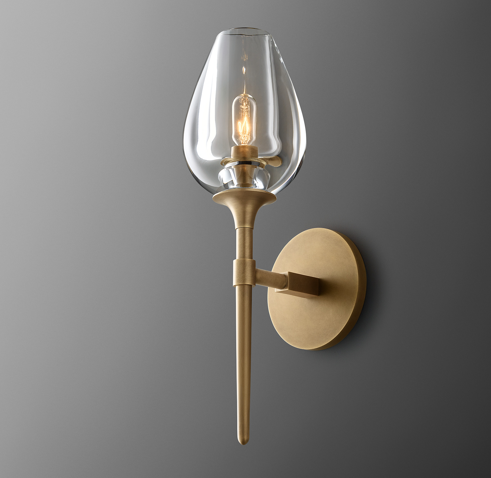 Tulip Single Wall Sconce For Dinning Room-konalight