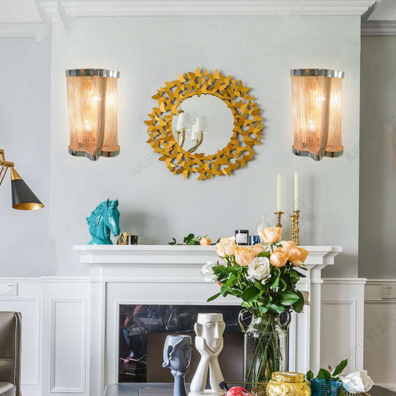 Tassel Aluminum Chain Wall Sconce Style 2-konalight