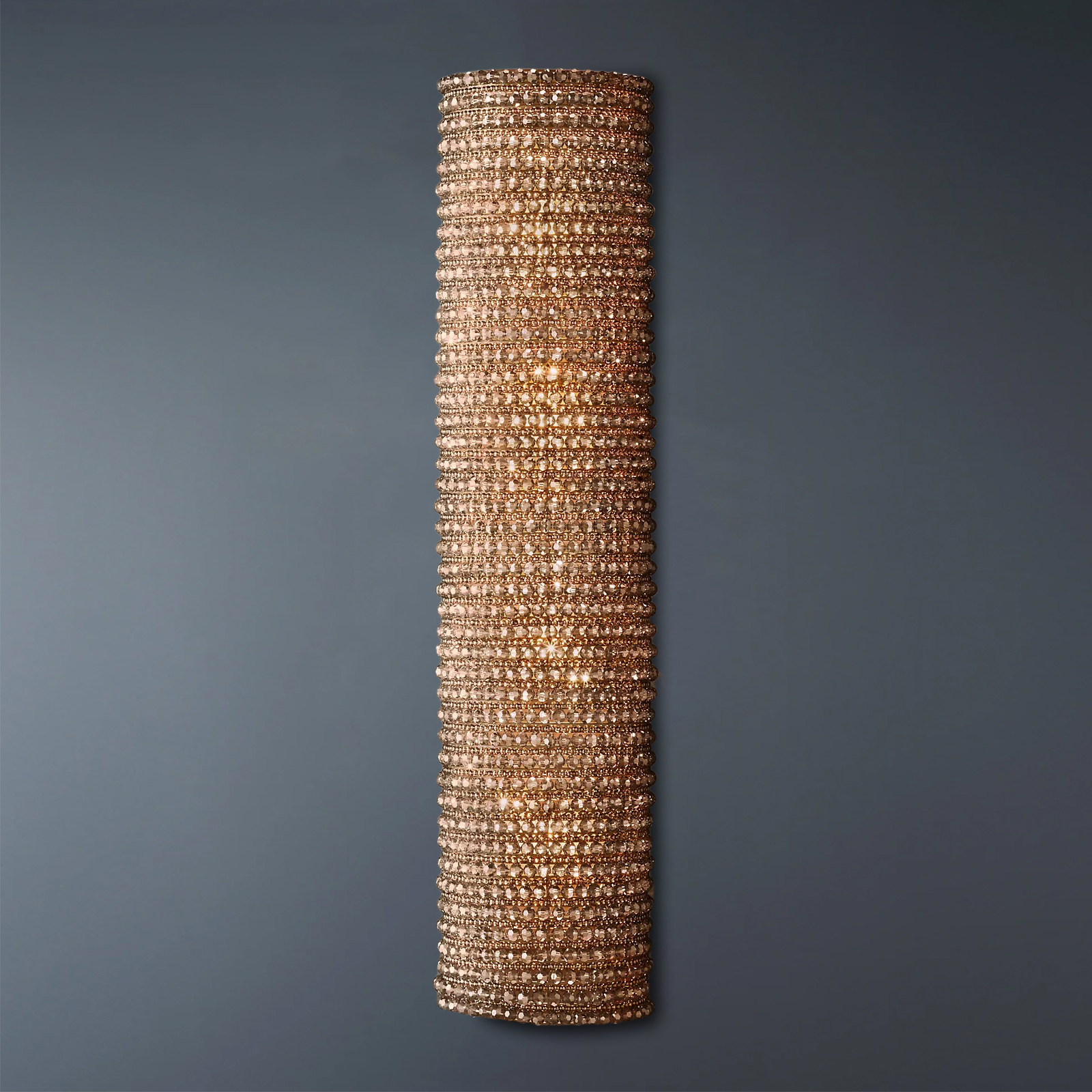 Halo Crystal Bead Wall Sconce 36"H-konalight