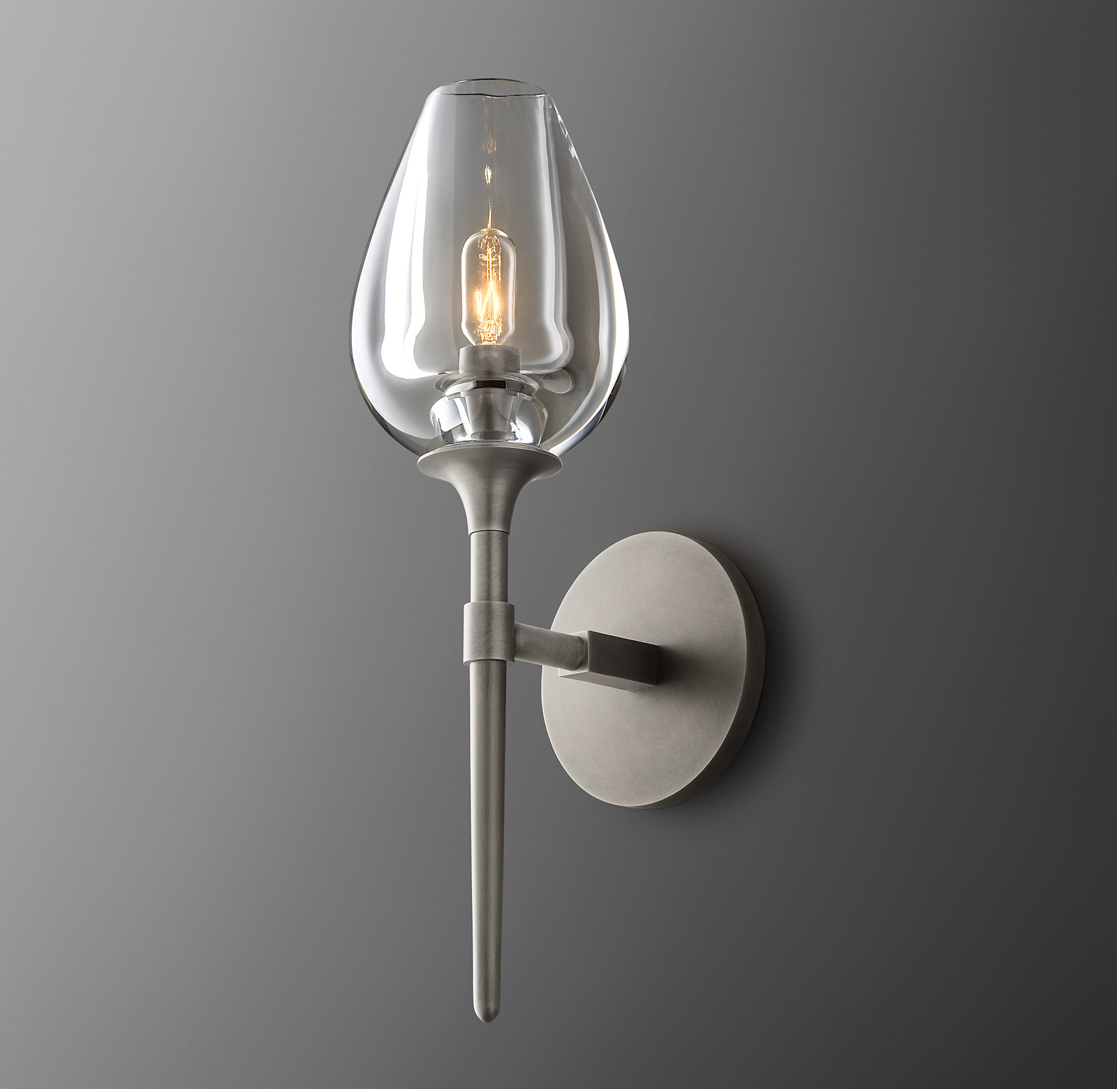 Tulip Single Wall Sconce For Dinning Room-konalight