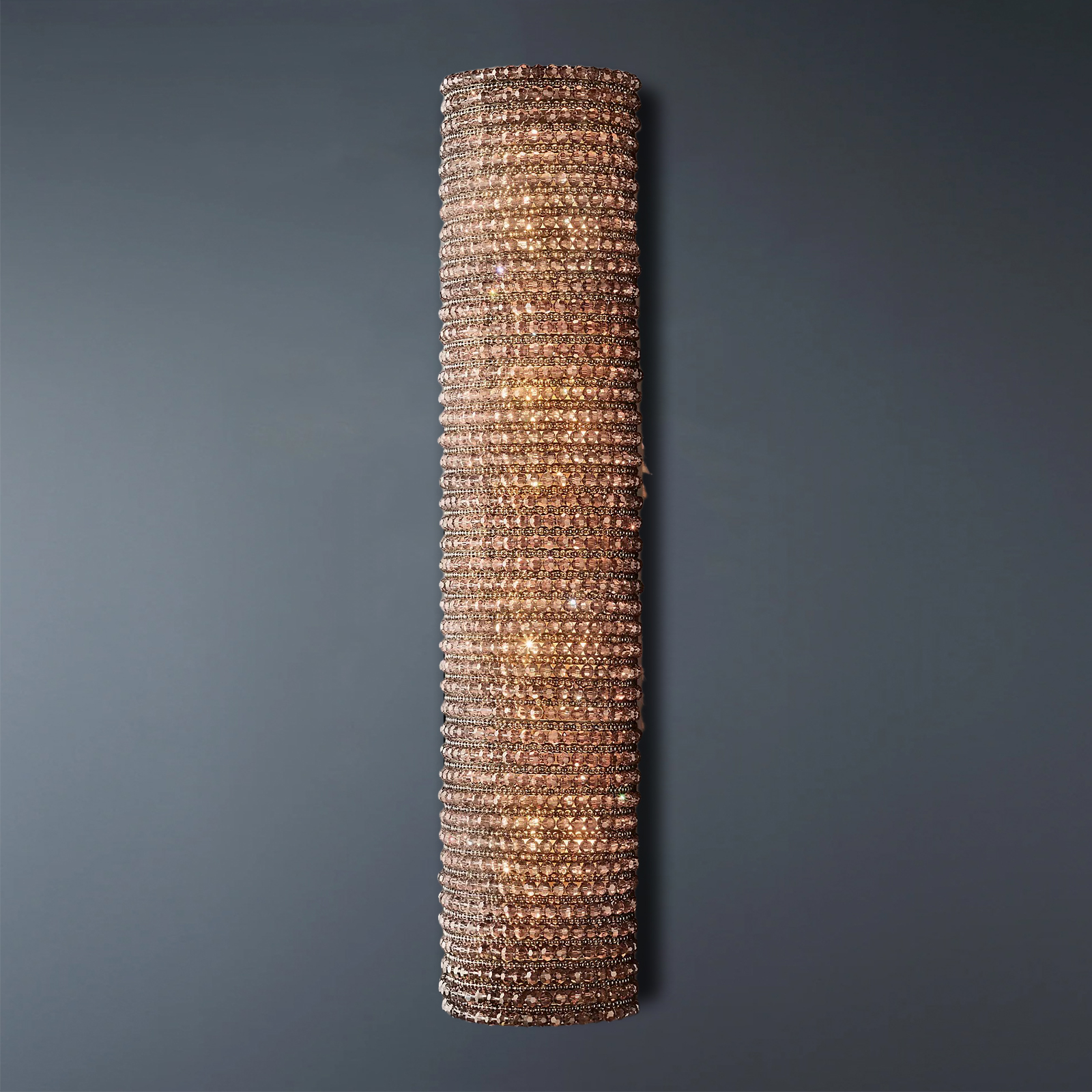 Halo Crystal Bead Wall Sconce 36"H-konalight