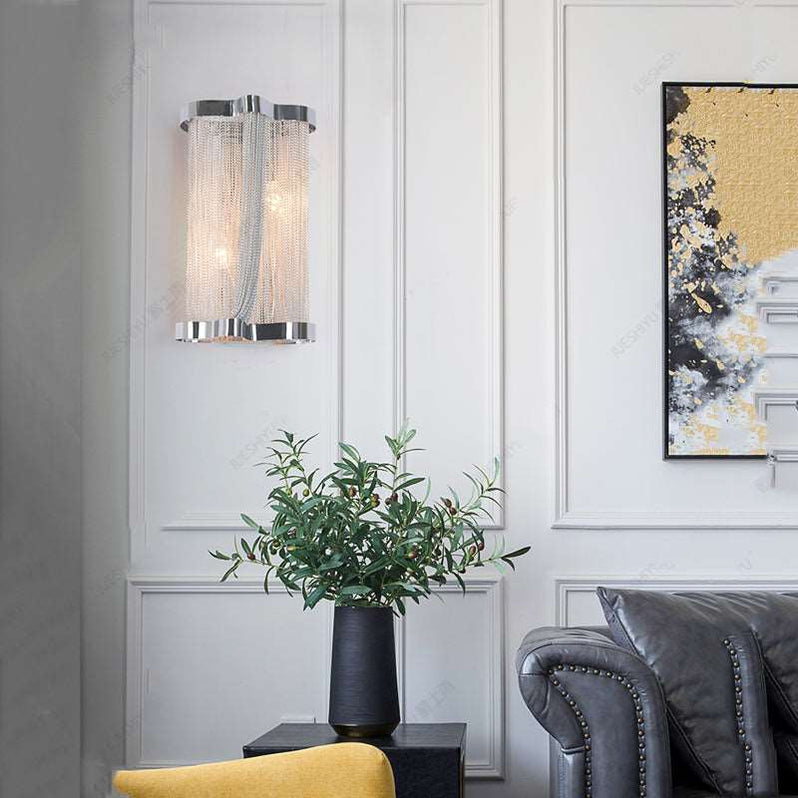 Tassel Aluminum Chain Wall Sconce Style 2-konalight