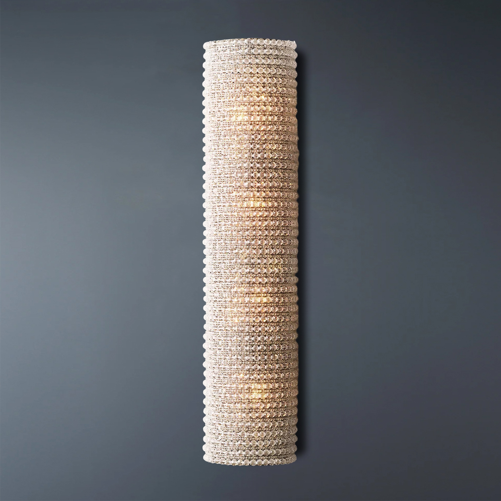 Halo Crystal Bead Wall Sconce 36"H-konalight