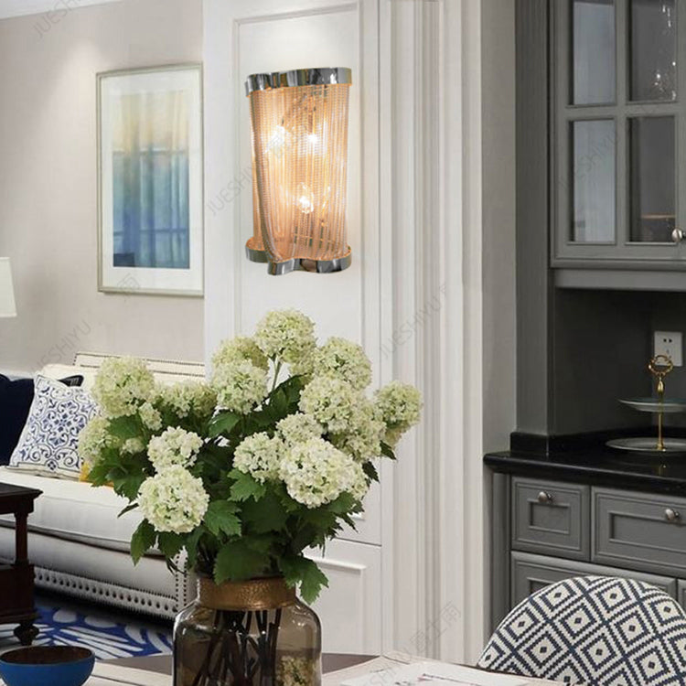 Tassel Aluminum Chain Wall Sconce Style 2-konalight