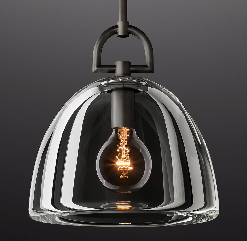 Botanist Dome Crystal Pendant Light-konalight