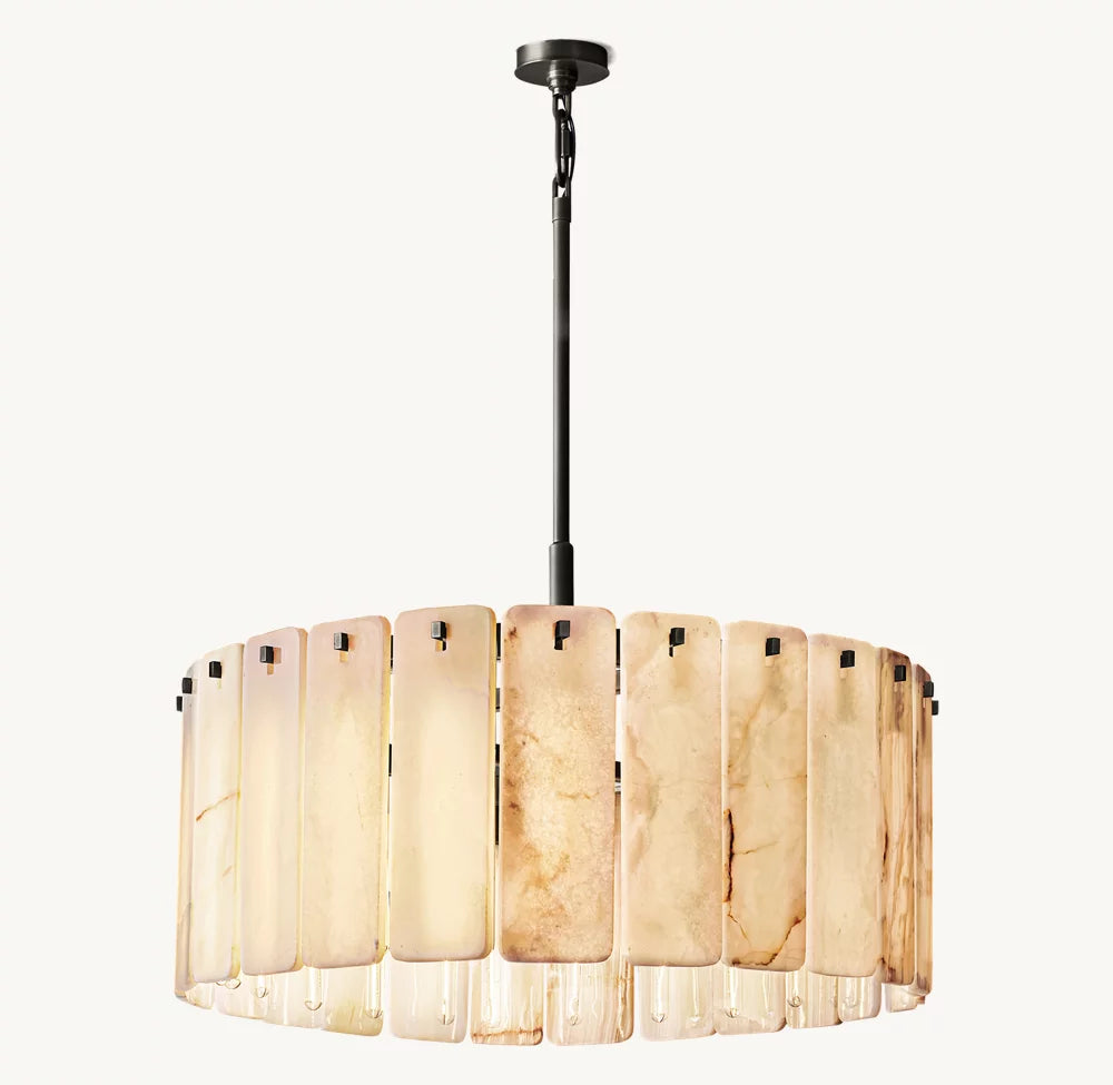 Clementine Onyx Round Chandelier 36"