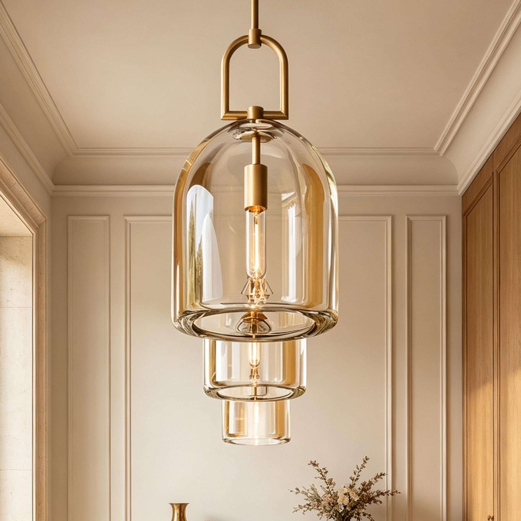 Botanist Cloche Pendant Light For Dinning Room 5"