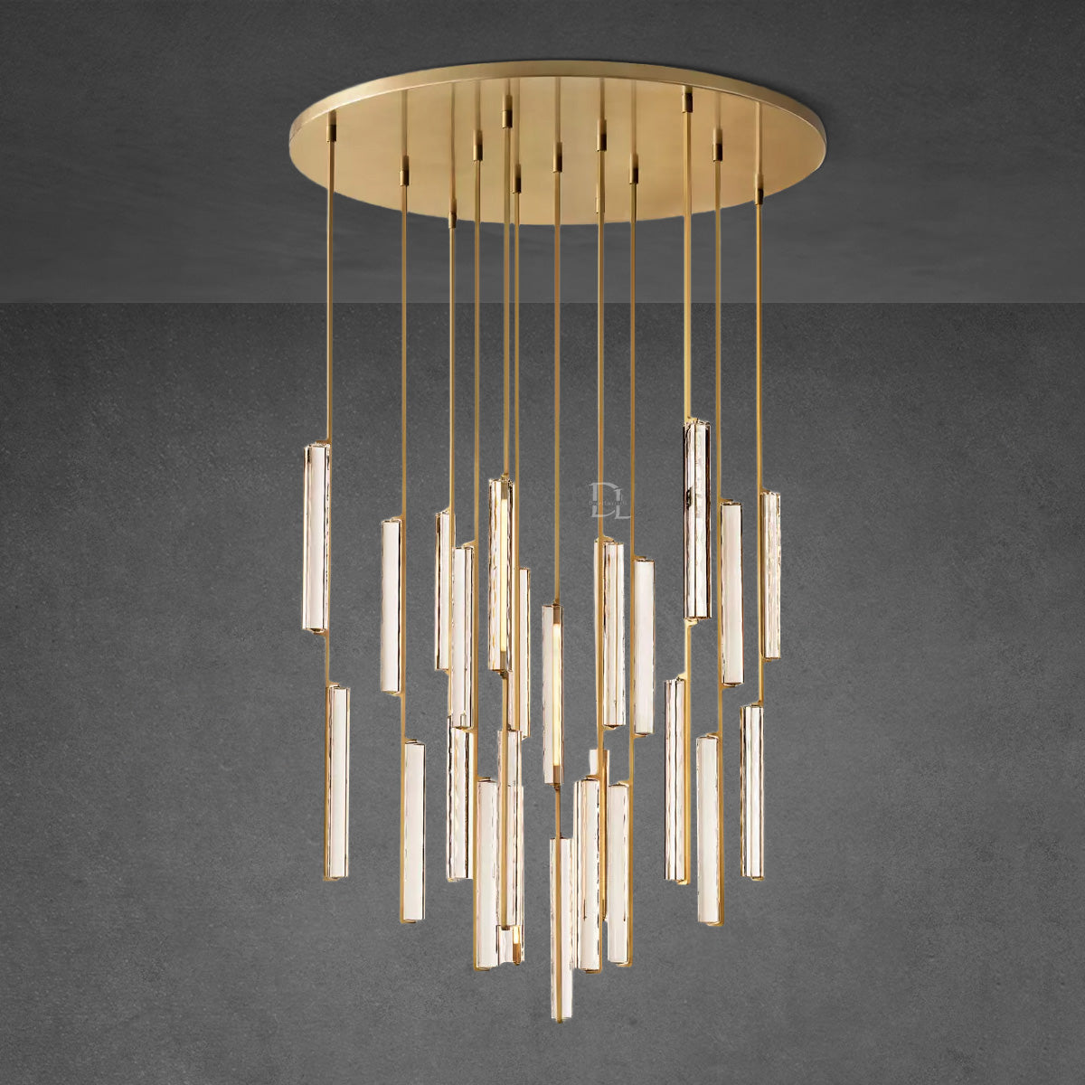 Audobon Crystal Round Chandelier 56"