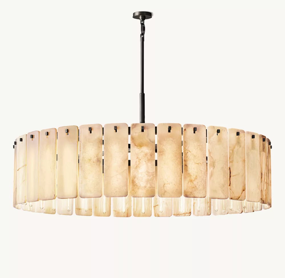 Clementine Onyx Round Chandelier 60"