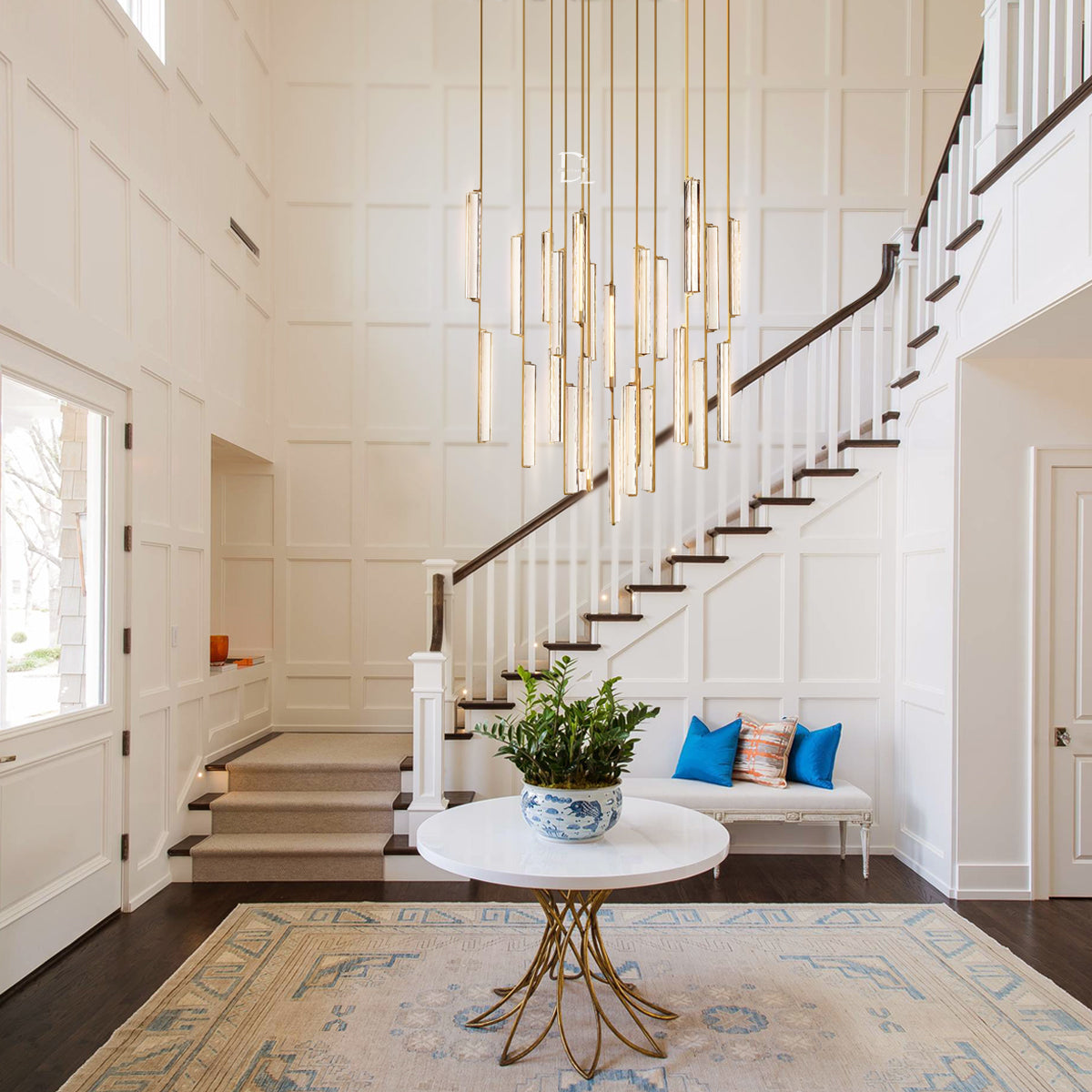 Audobon Crystal Round Chandelier 56"