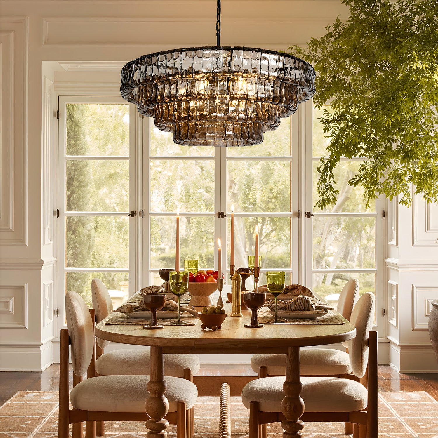 Ghiaccio Round Chandelier 24"36"48"60"