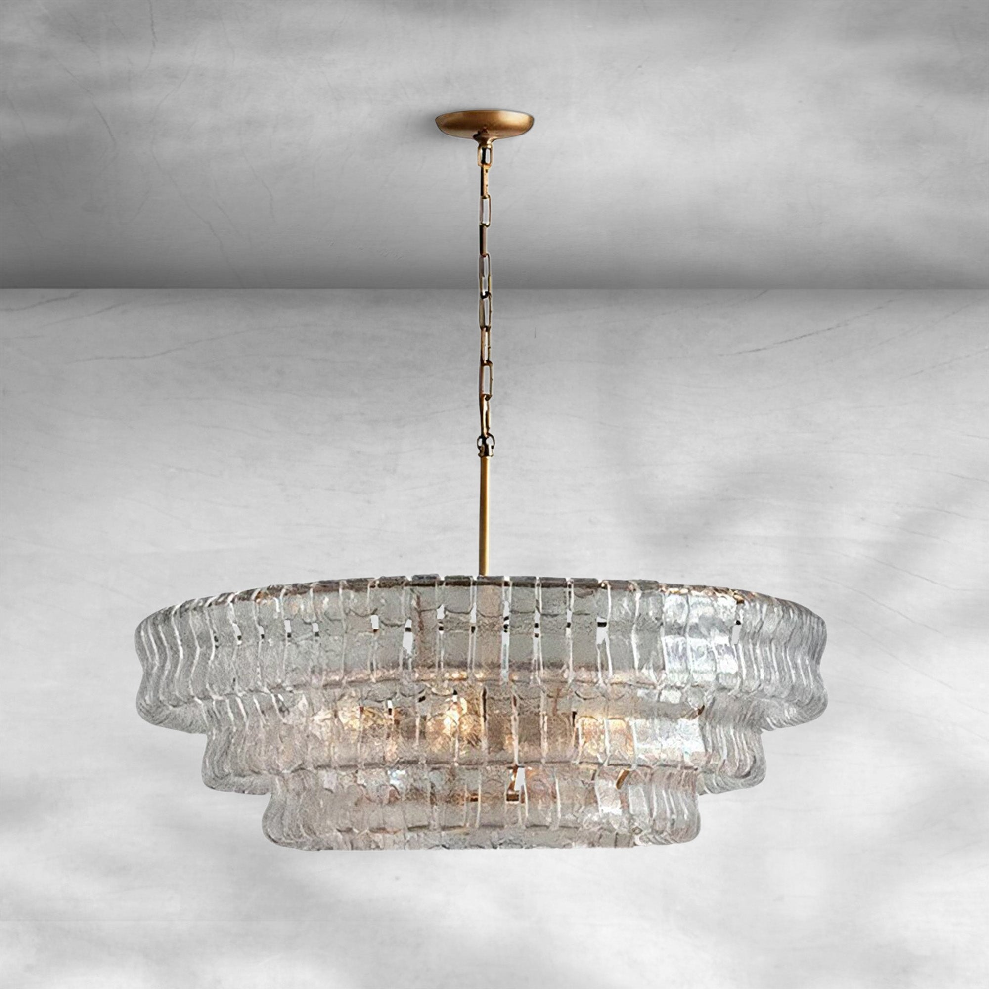 Ghiaccio Round Chandelier 24"36"48"60"