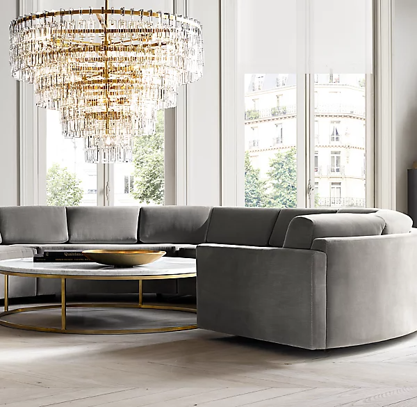 Marignan Tiered Round Chandelier 60"-konalight