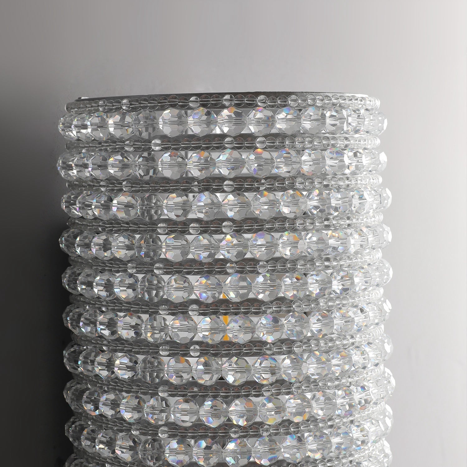 Halo Crystal Bead Wall Sconce 36"H-konalight