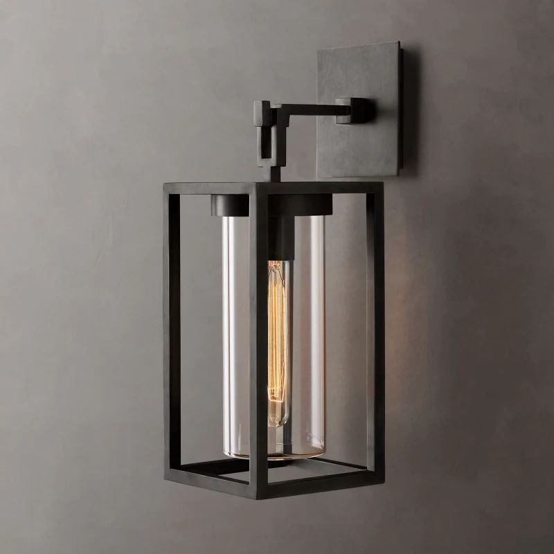 Devaux Square Outdoor Wall Sconce-konalight